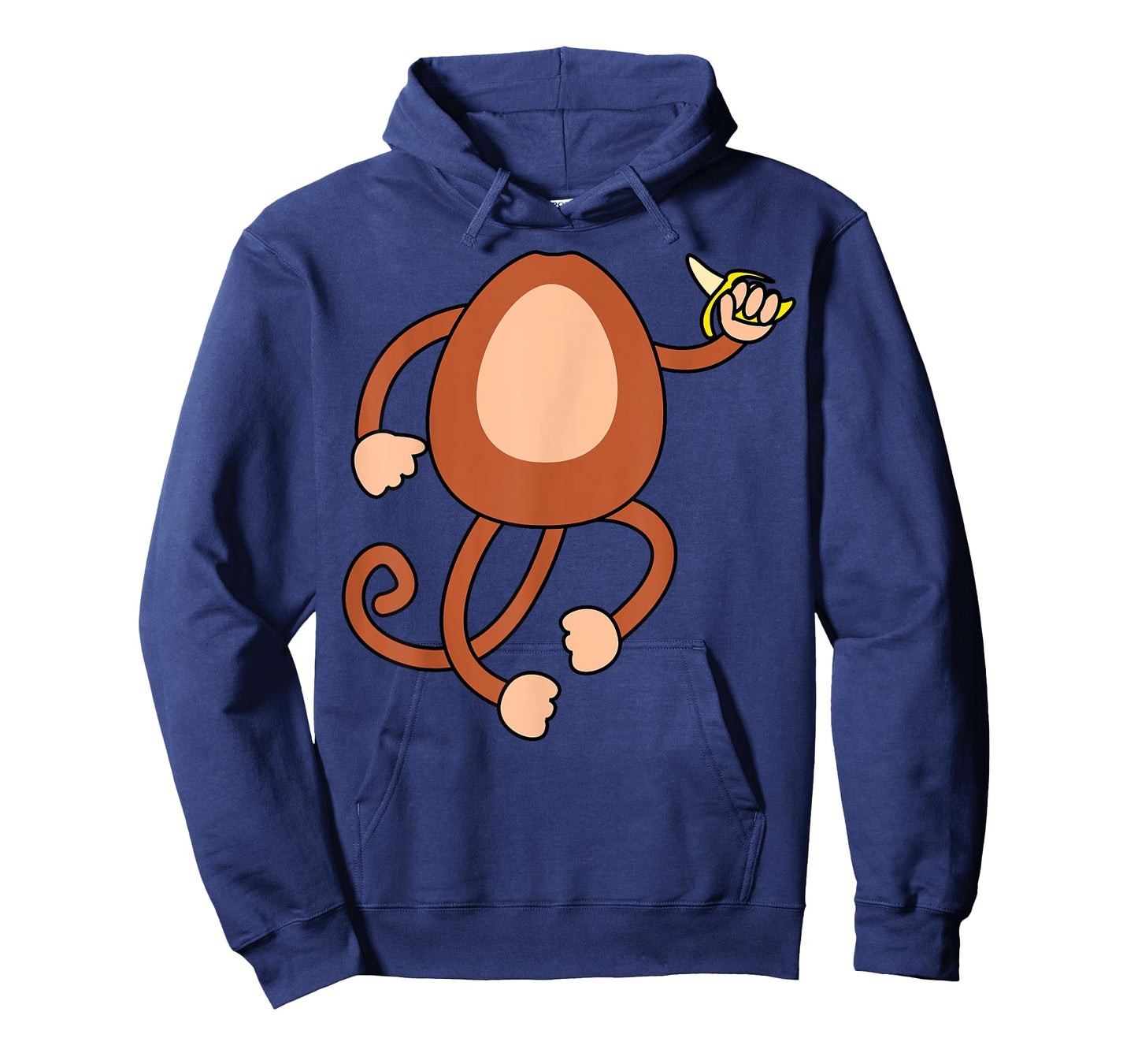 Monkey Holding Banana Costume Funny Easy Halloween Gift T-Shirt