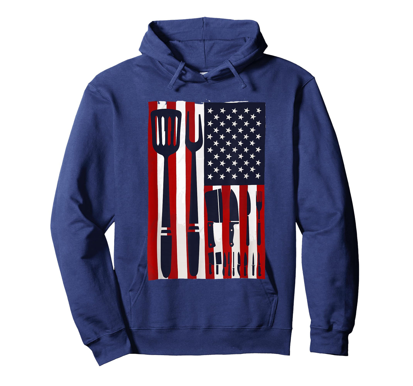 Chef Knives USA Flag Patriotic Cook America Cooking Knife T-Shirt