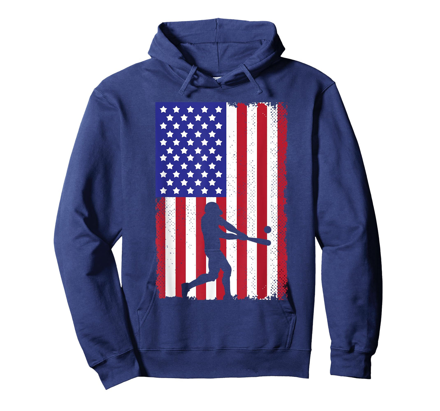 Cool Baseball For Men Women Boys USA Player US American Flag T-Shirt