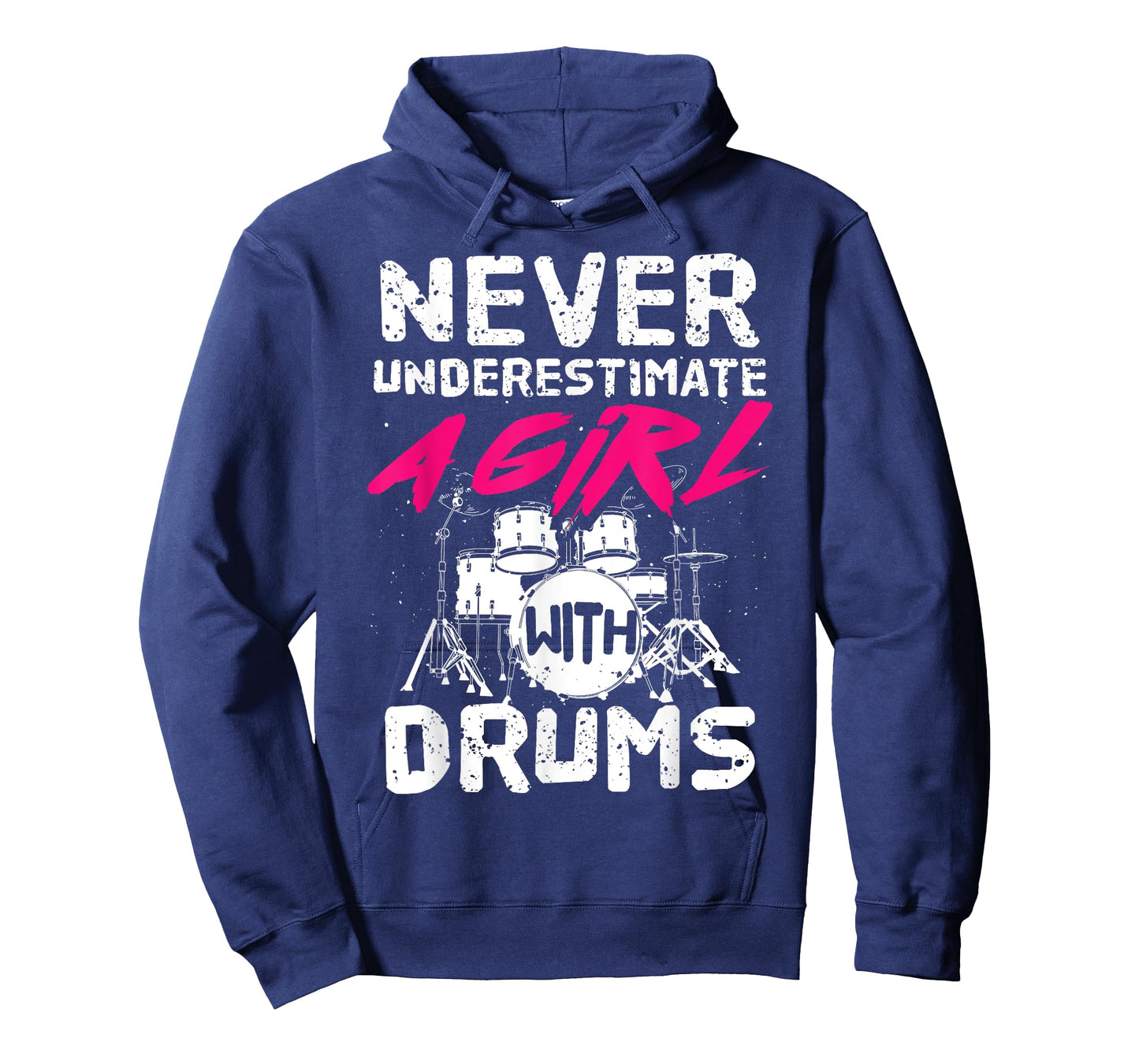Funny Drummer Art For Girls Women Drumming Drum Set Drummer T-Shirt