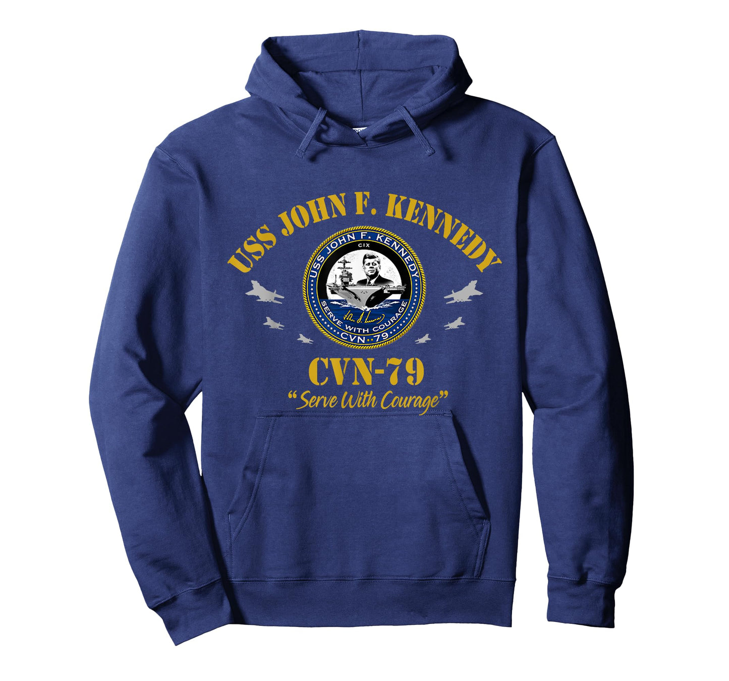 USS John F. Kennedy CVN-79 Aircraft Carrier Veteran Vintage T-Shirt