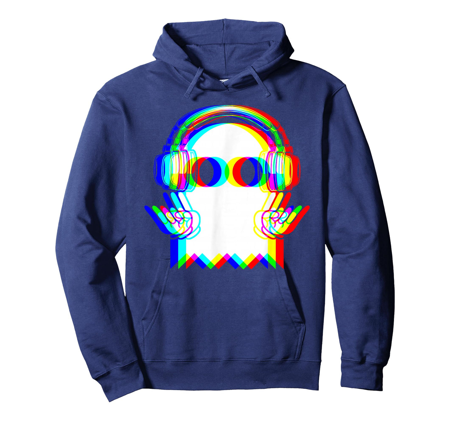 Ghost Trippy Vaporwave Halloween Techno Rave EDM Music Party T-Shirt
