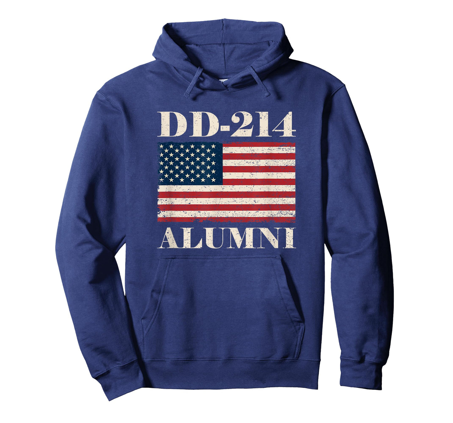 DD-214 Alumni Military Veteran Vintage American Flag T-Shirt