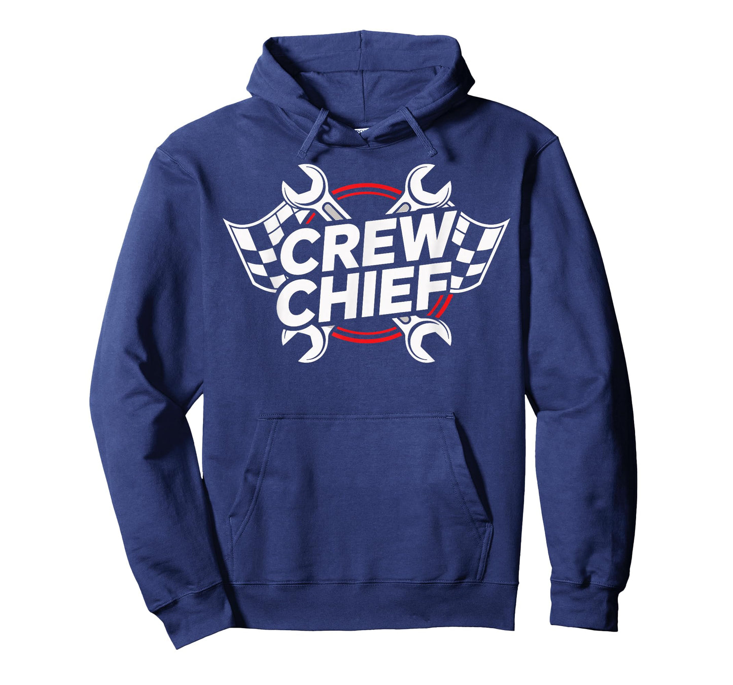 Crew Chief Racing Pit Crew Wrenches Checkered Flag T-Shirt