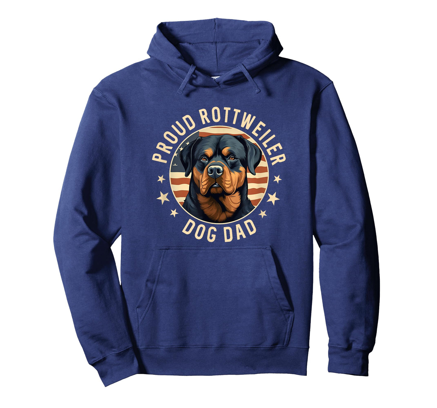 Proud Rottweiler Dad American Flag Patriotic Rottie Dad T-Shirt
