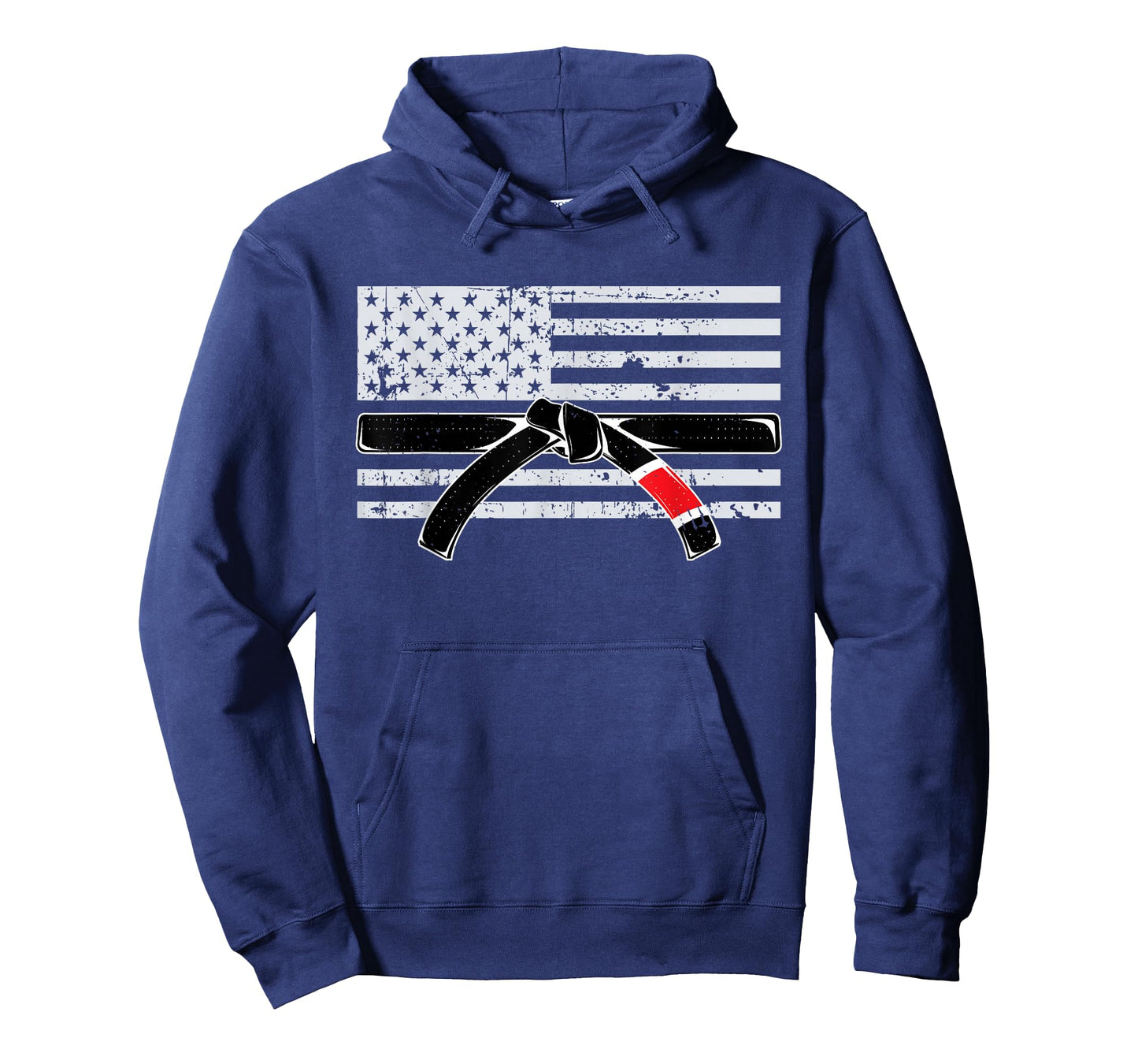 American Flag Jiu Jitsu Black Belt Ranking BJJ Jiujitsu Gift T-Shirt