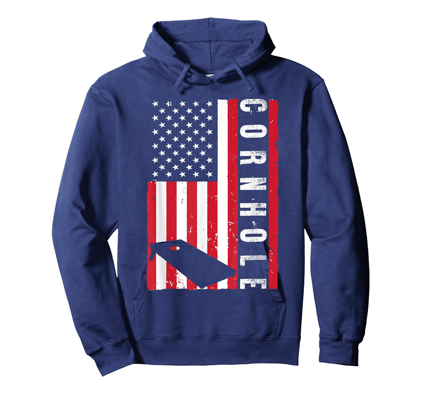 Cool Cornhole Art Men Women American Flag Corn Hole Player T-Shirt