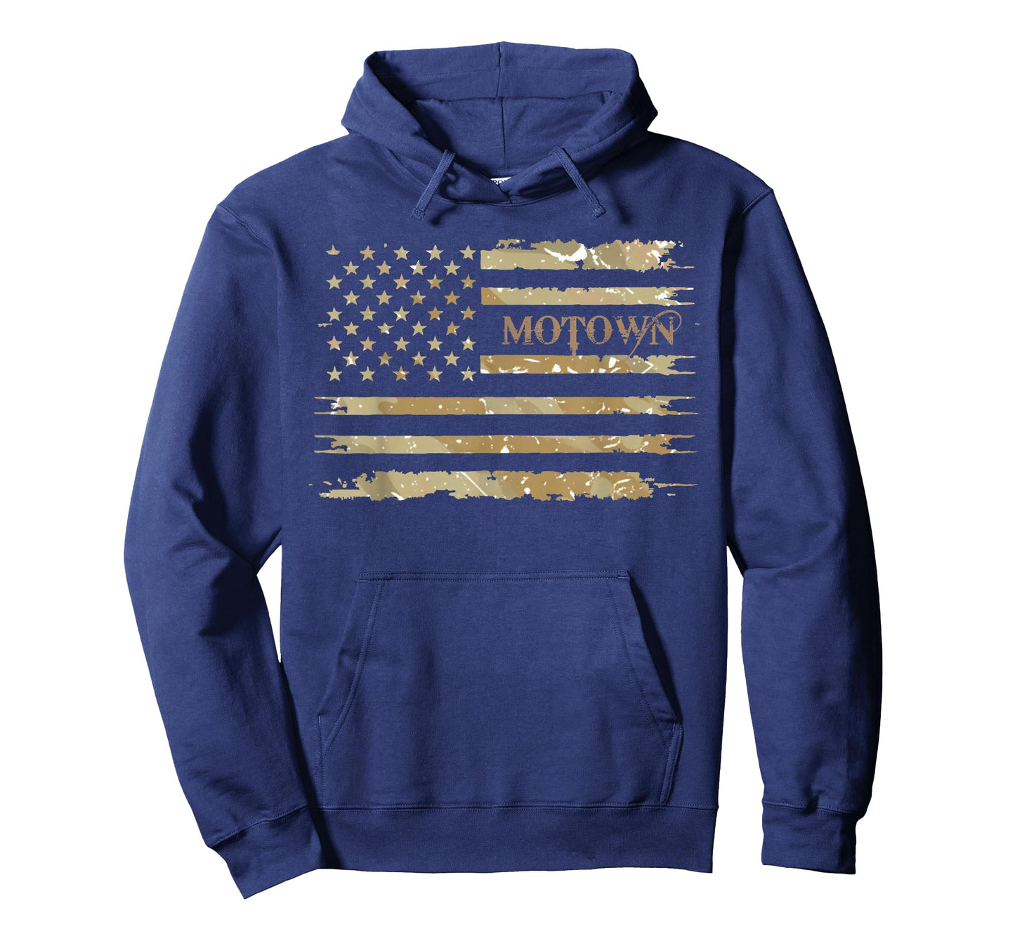 Motown Detroit Desert Camo Distressed T-Shirt