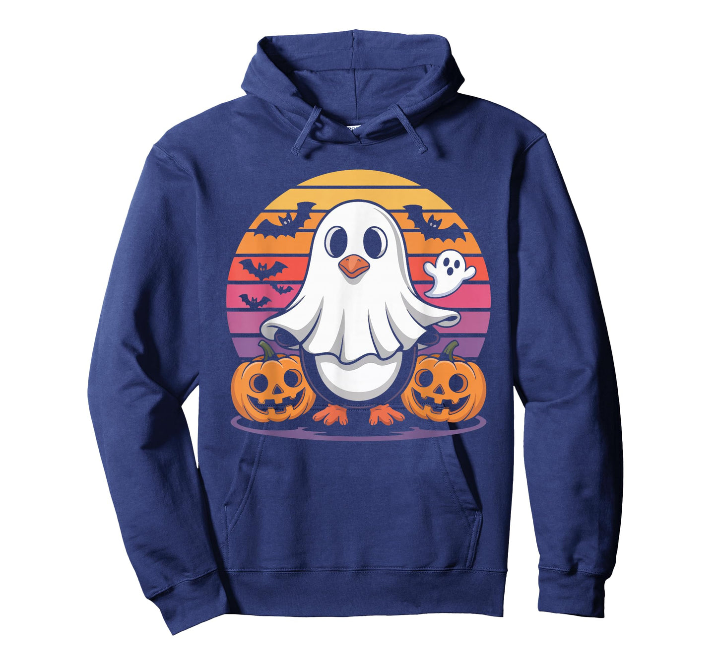 Cute Penguin Ghost Halloween Pumpkin Fun T-Shirt