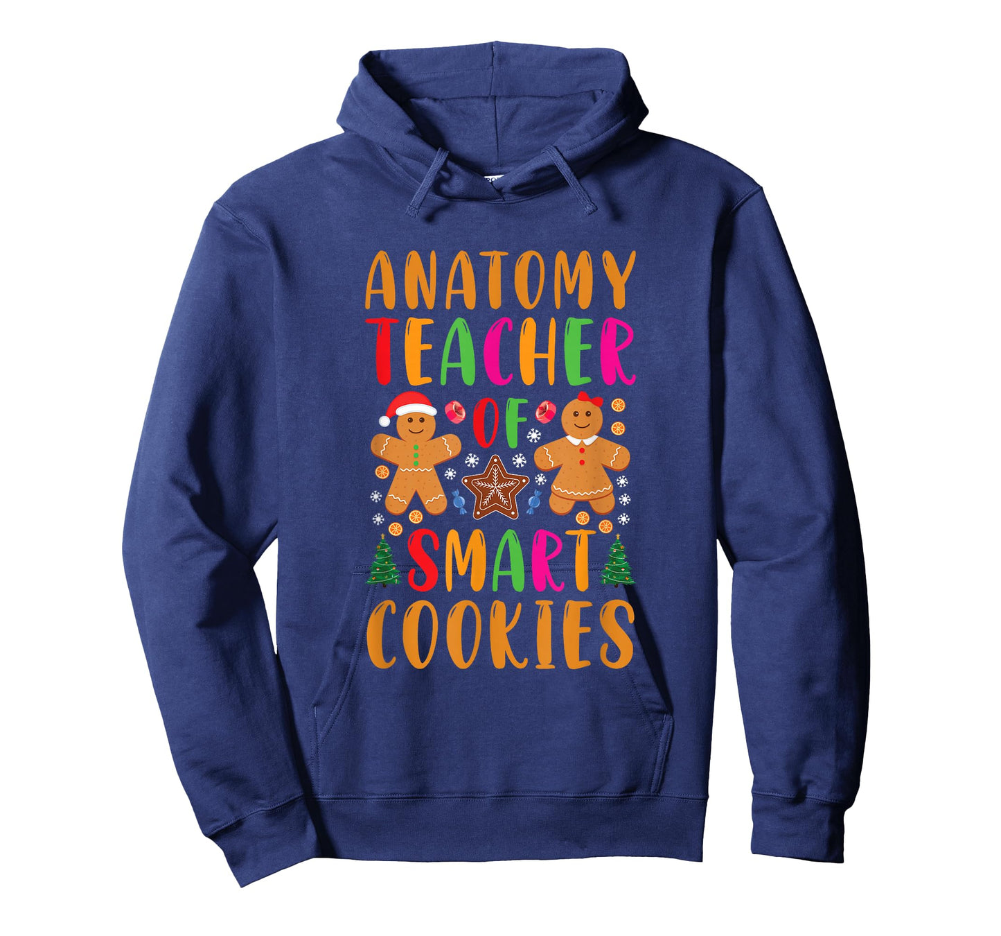 Anatomy Teacher of Smart Cookies Funny Christmas Gingerbread T-Shirt