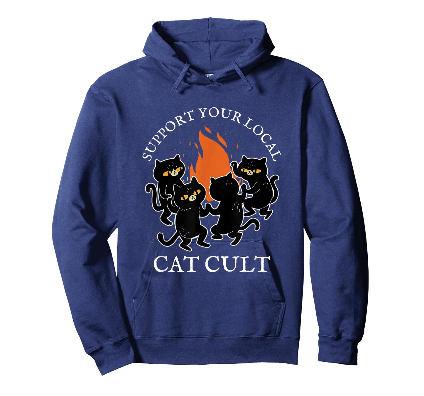Support Your Local Cat Cult Occult Black Cats Dancing Witch T-Shirt for Men Women