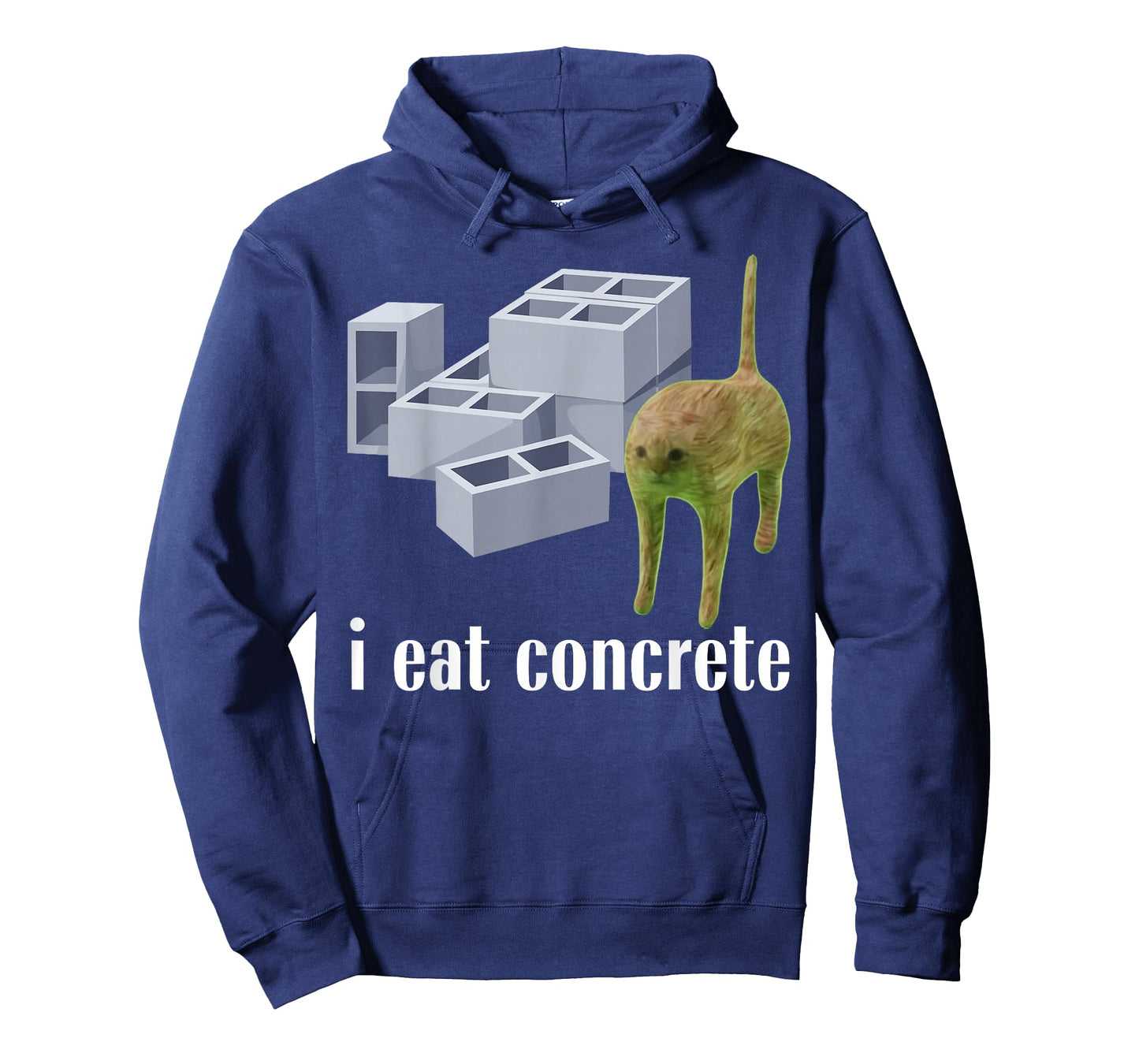 I Eat Concrete Meme Cat Meme Funny Memes Internet Memes GenZ T-Shirt