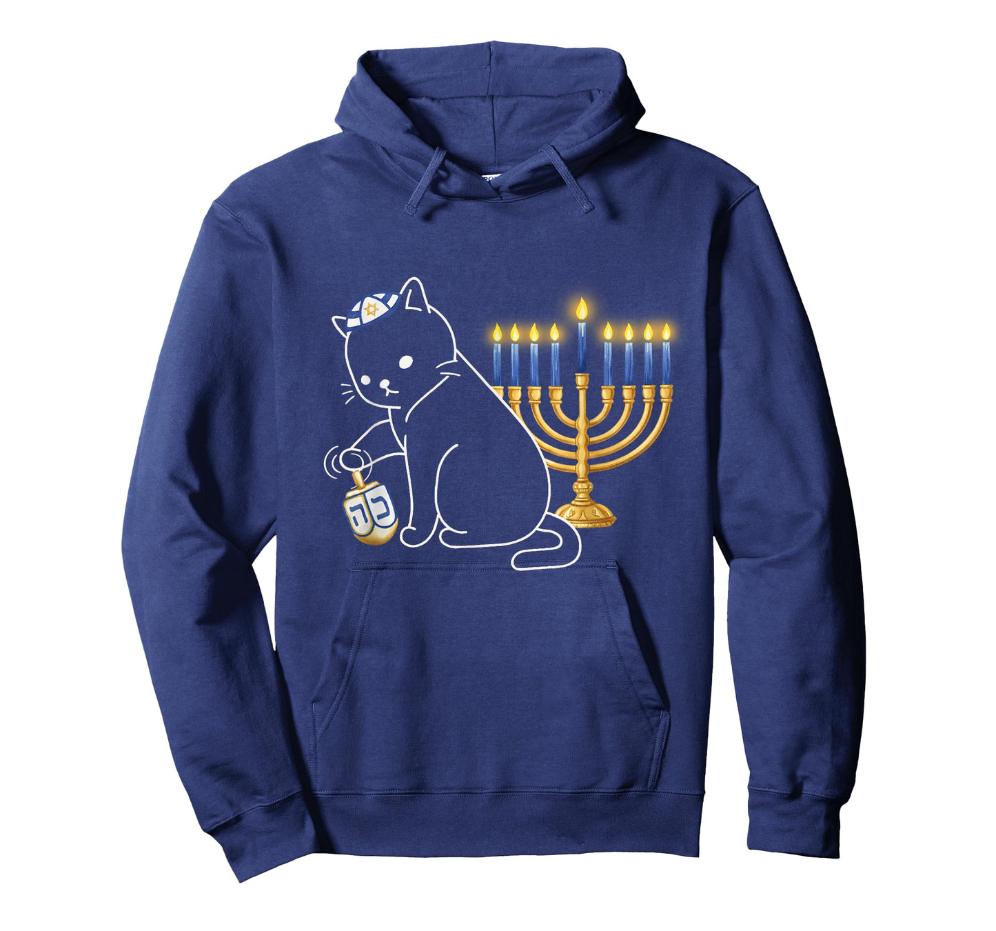 Hanukkah Cat Happy Hanucat Holiday Hanukkat Jewish T-Shirt