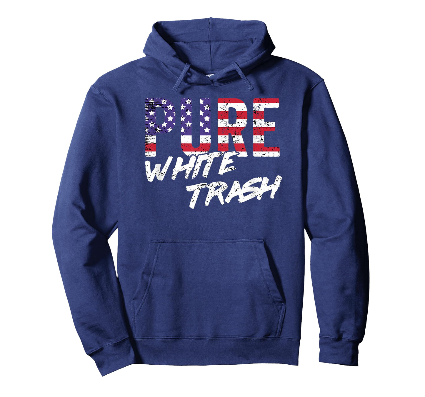 Funny Redneck Shirt, American Flag USA Pure White Trash T-Shirt