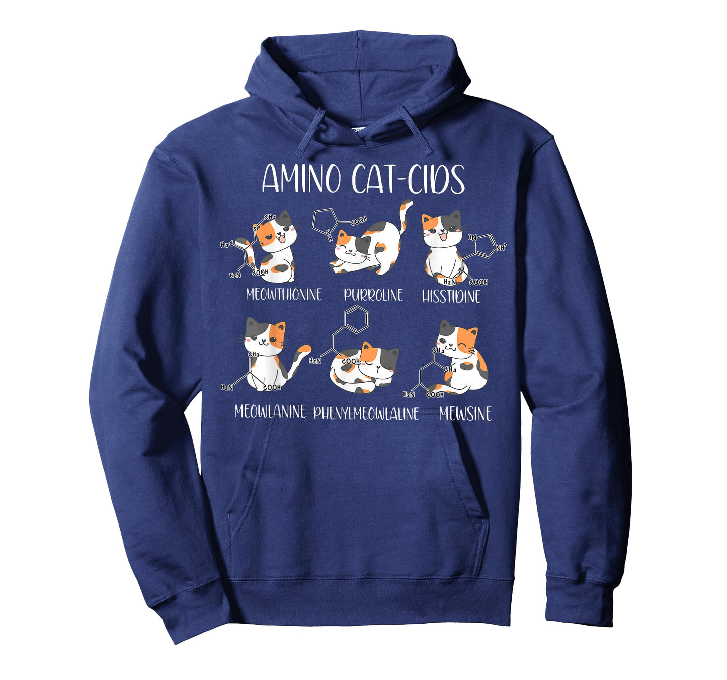 Amino Acid Cats Chemistry Cute Science Teacher Cat Lovers T-Shirt