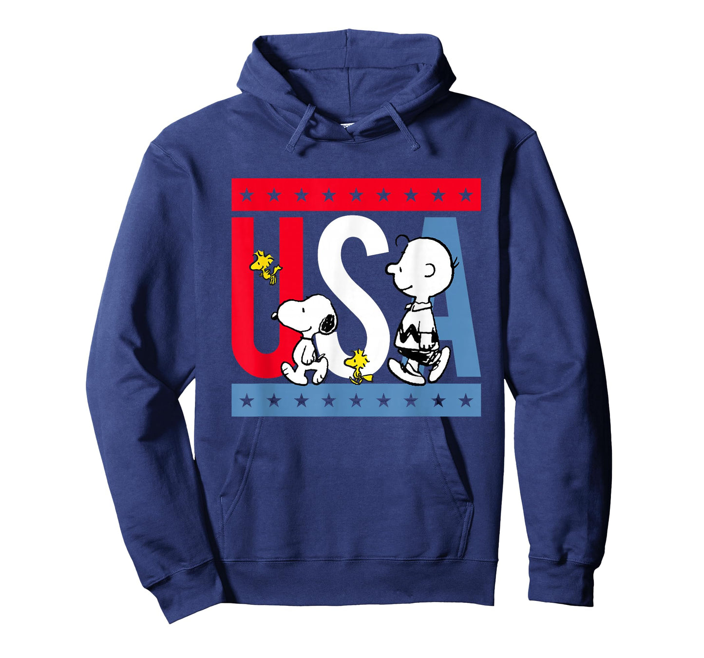 Peanuts Snoopy Americana red White and Blue USA T-Shirt