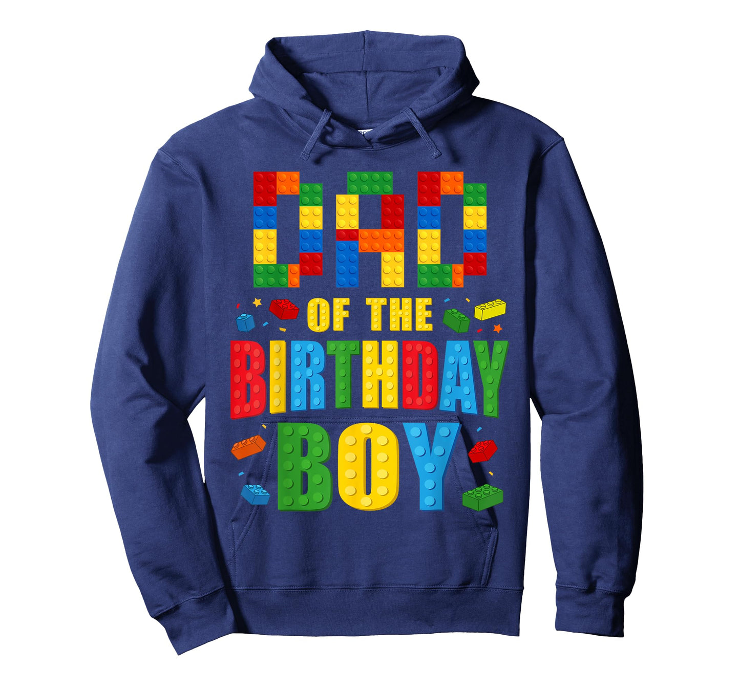 Dad Of The Birthday Boy Building Blocks Bricks Builder T-Shirt
