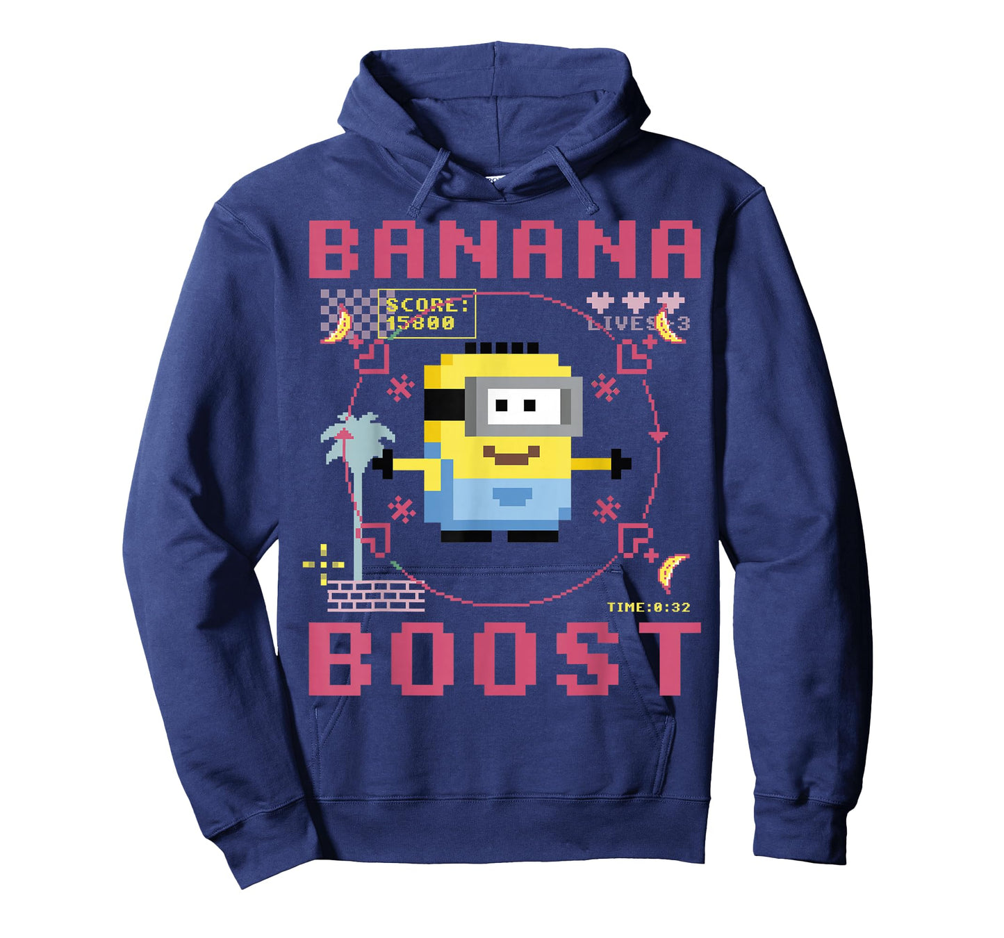 Despicable Me Minions 8-Bit Banana Boost Graphic T-Shirt T-Shirt