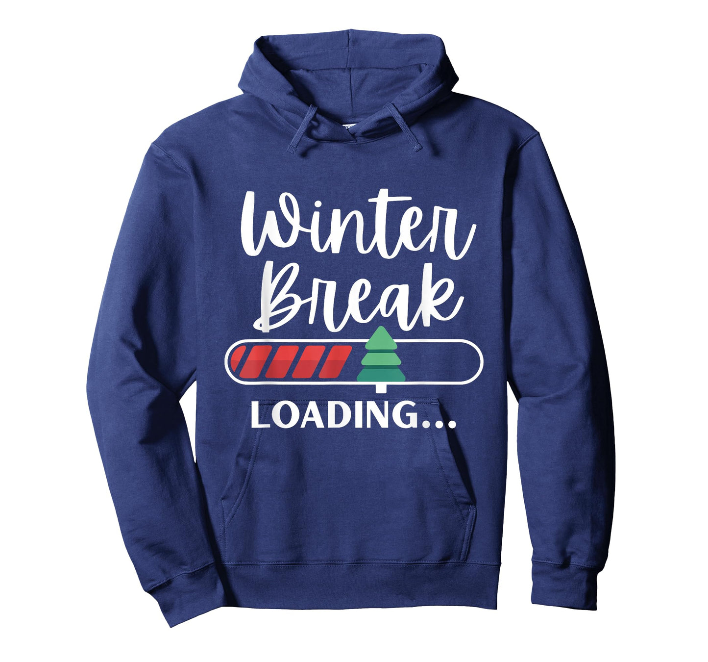 Winter Break Loading Christmas Tree Teacher Student Pajama T-Shirt