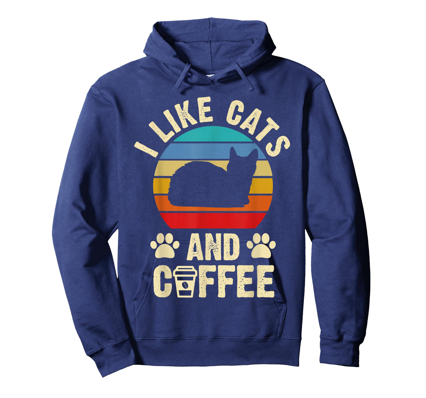 I like Cats & Coffee Funny vintage Kitten theme lover T-Shirt