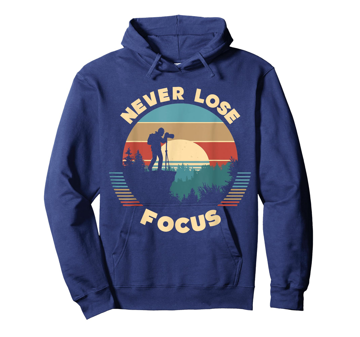 Never Lose Focus Photographer Camera Vintage Sunset T-Shirt