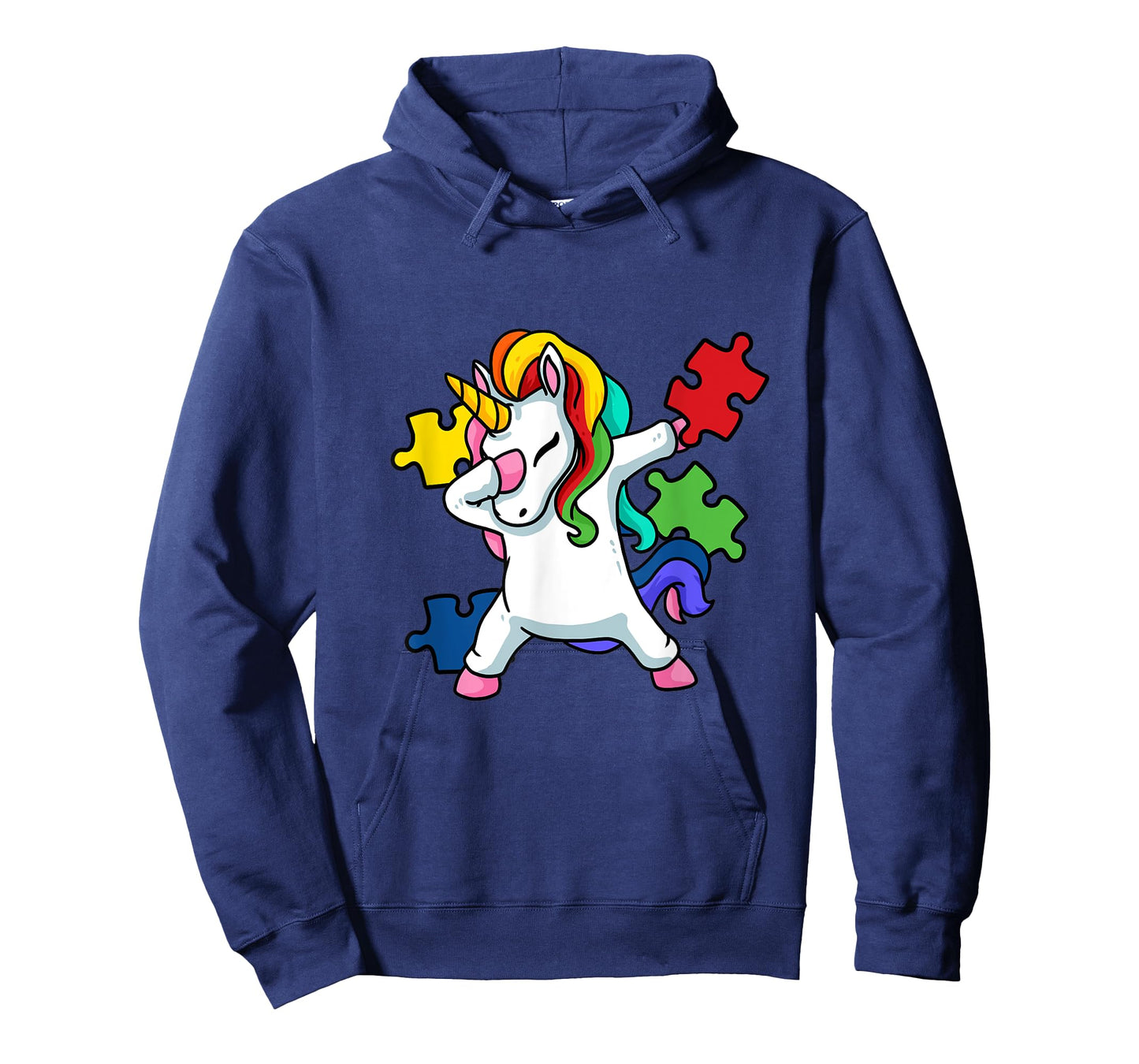 Dabbing Unicorn Puzzle Kids Autism Awareness Month T-Shirt