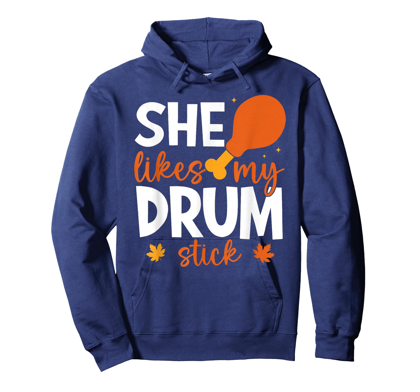 Funny She Likes My Drum Stick Couple Matching Thanksgiving T-Shirt