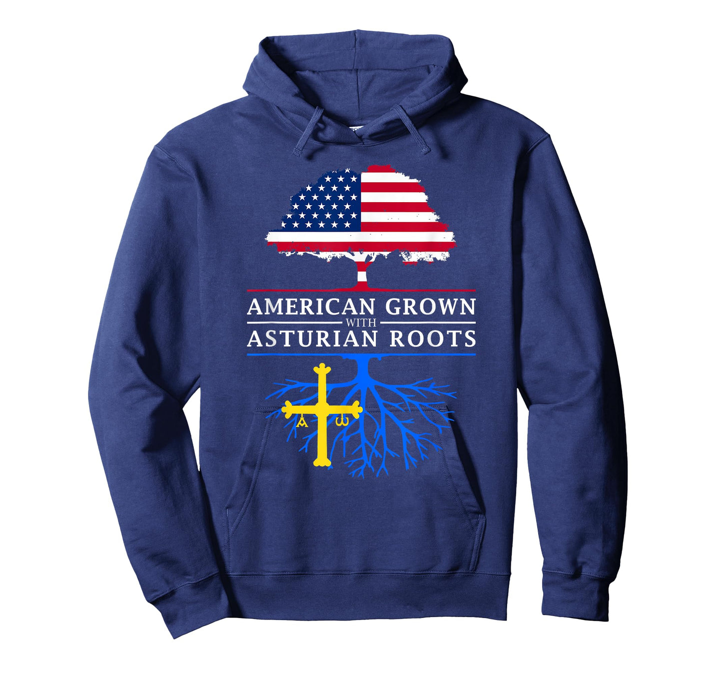 Asturian American Flag Reunion T-Shirt - Asturias Shirt T-Shirt