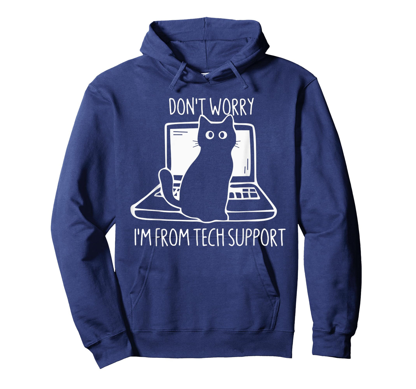 Don't Worry I'm From Tech Support FUnny Cat T-Shirt