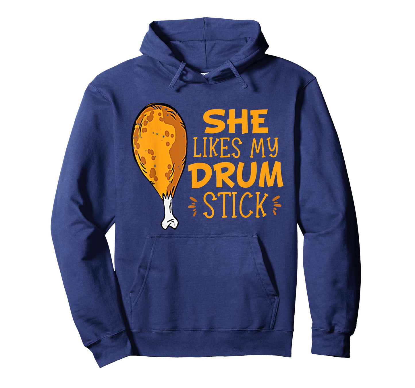 She Likes My Drum Stick Funny Couple Matching Thanksgiving T-Shirt