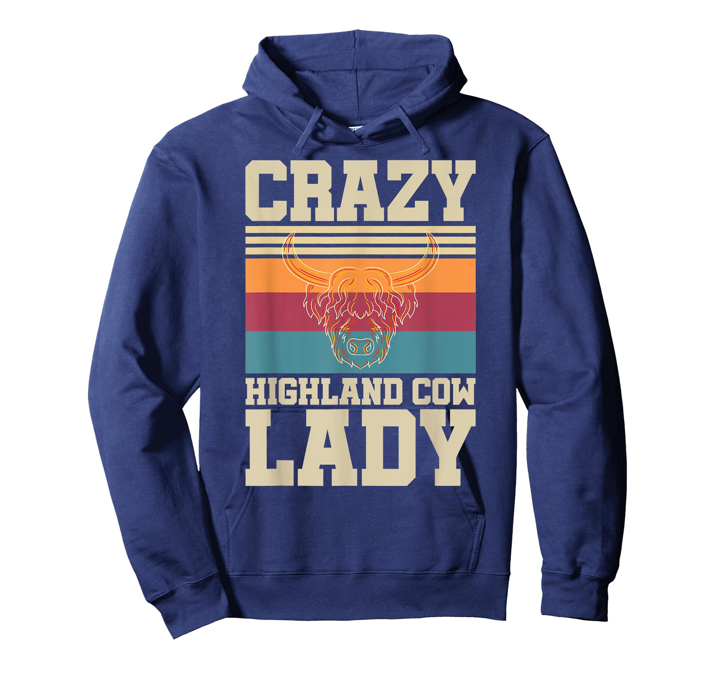 Crazy Highland Cow Lady Funny Farmer Scottish Highland Cow T-Shirt
