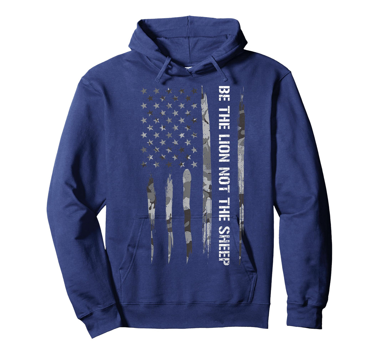 Conservative: Be The Lion Not The Sheep - American Flag T-Shirt