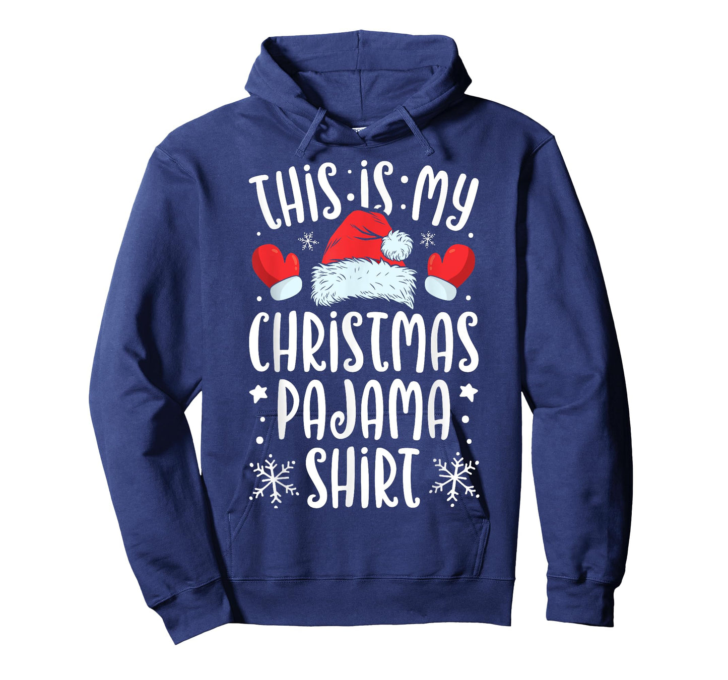 This Is My Christmas Pyjamas Funny Boys Men Xmas Santa Hat T-Shirt