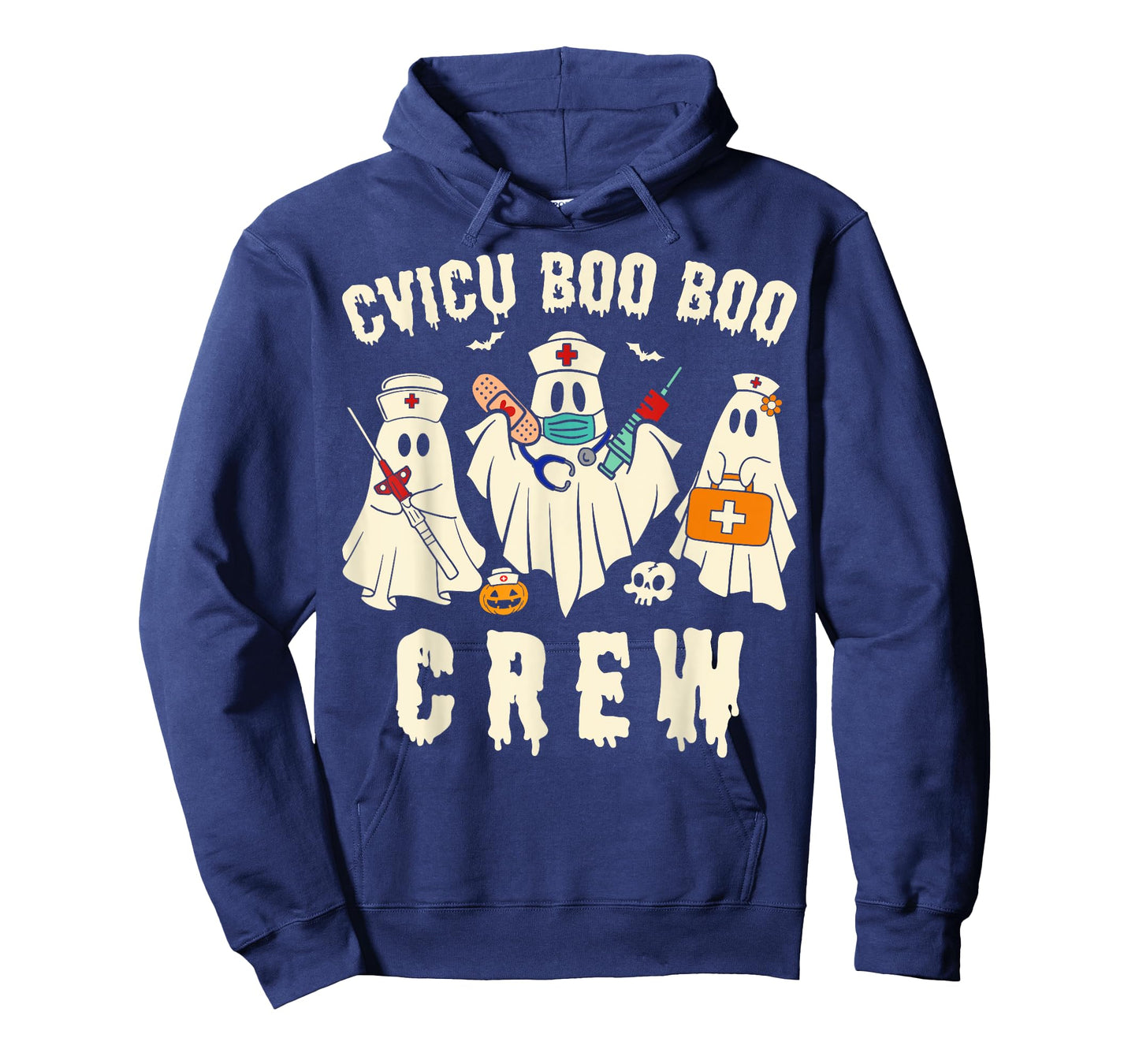 CVICU Boo Crew Nurse Costume Halloween Nurse for Women T-Shirt