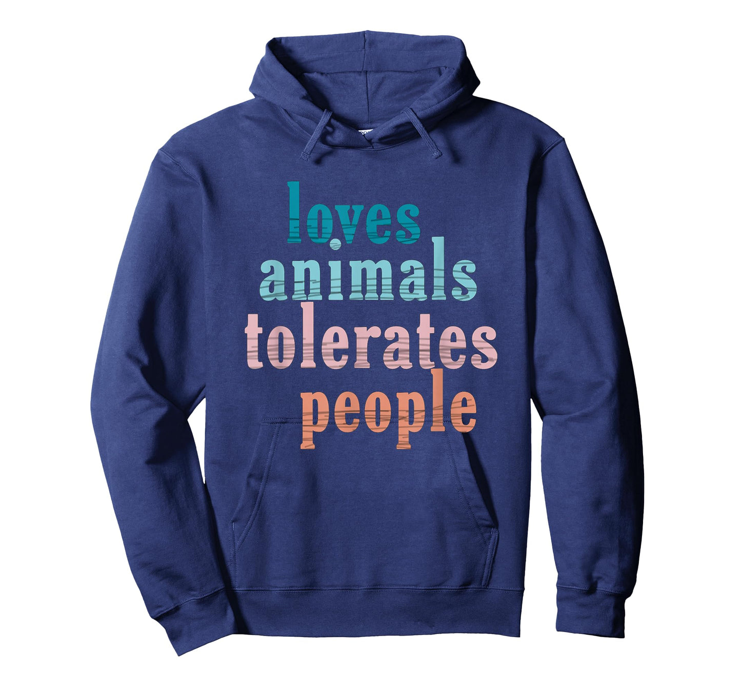 Loves Animals Tolerates People Funny Animal Lover Dog Mom T-Shirt