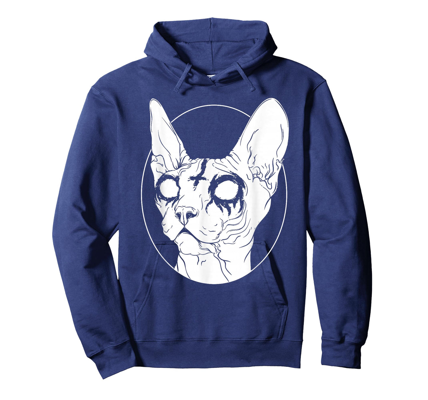 Black Metal Sphynx Cat I Goth and Death Metal T-Shirt
