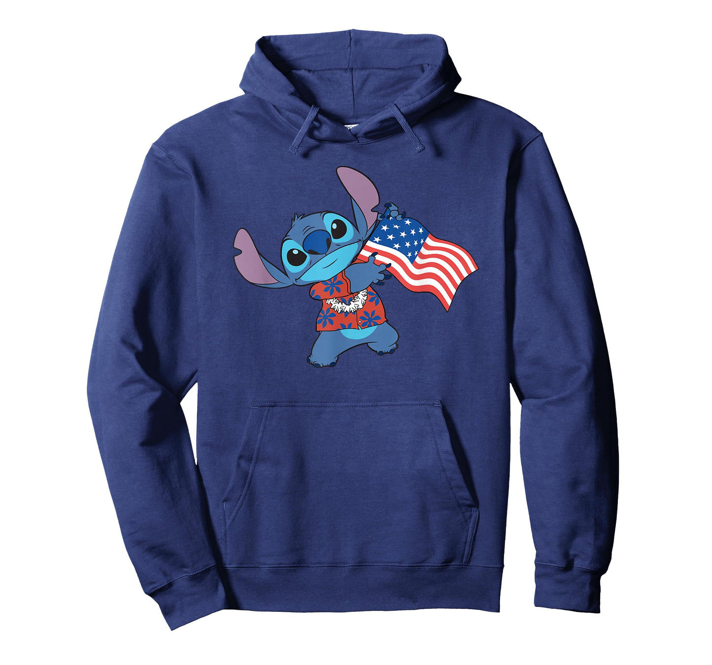 Disney Lilo & Stitch Tropical Stitch American Flag T-Shirt
