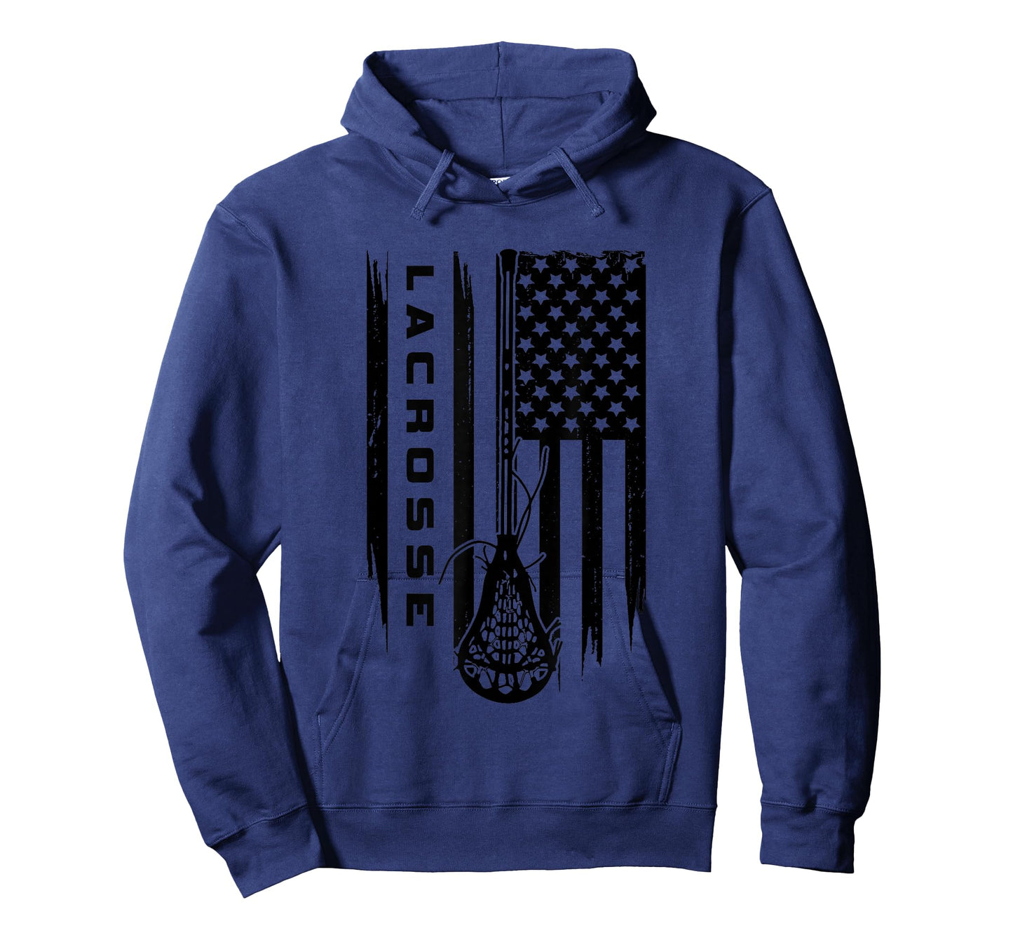 American Flag Lacrosse Apparel - Lacrosse T-Shirt Small