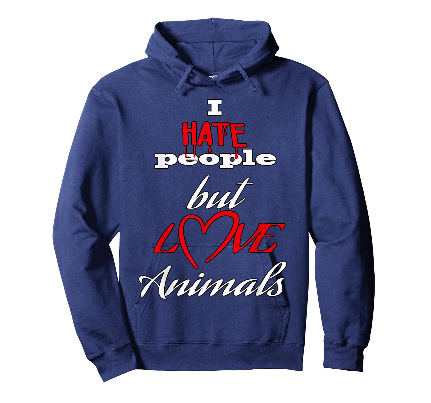 I hate people but love animals dog cat animals animal friend T-Shirt for Men Women Kids
