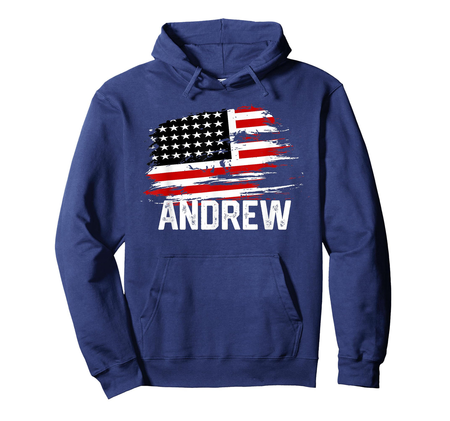 ANDREW USA Flag T-Shirt Personalized 4th of July ANDREW T-Shirt
