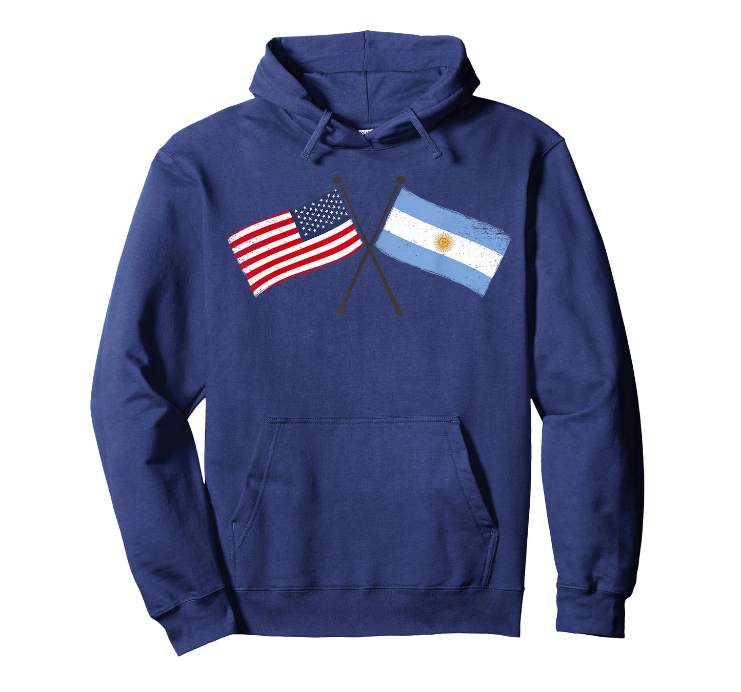 USA Argentina Crossed Flags American Argentinian Friendship T-Shirt