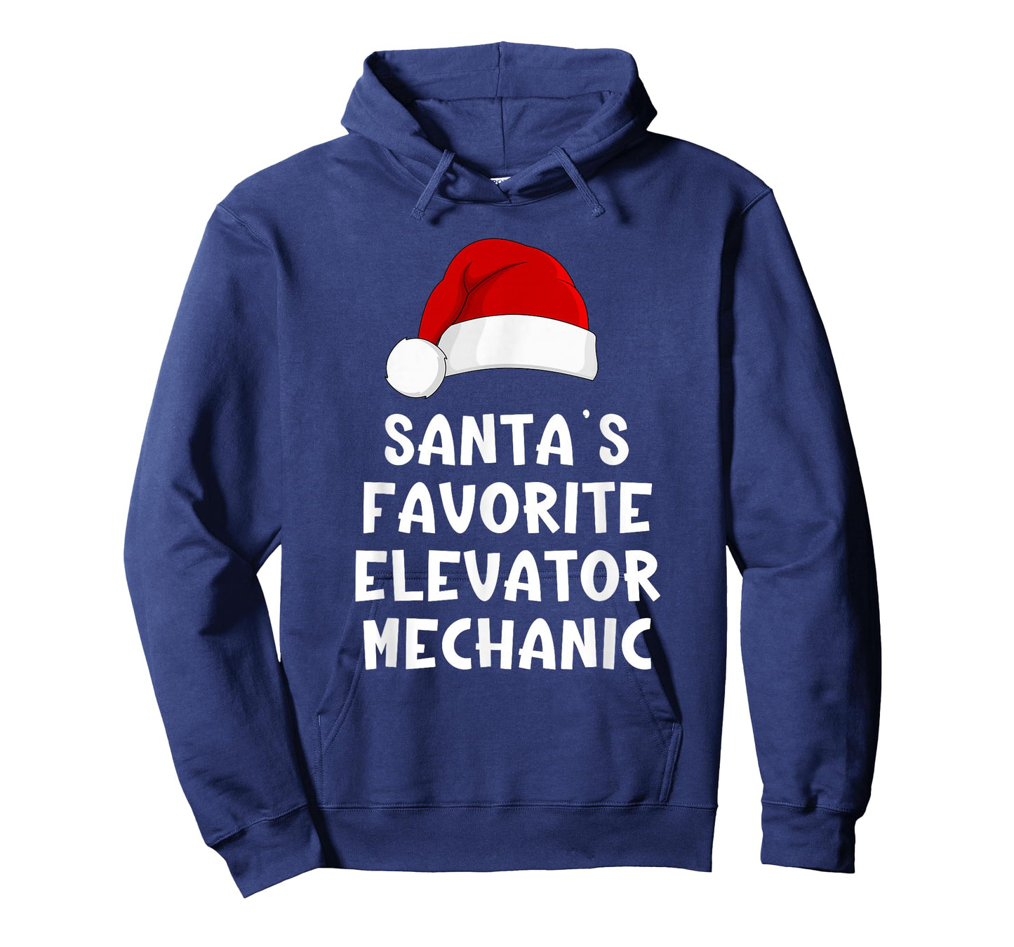 Christmas Santa's Favorite Elevator Mechanic Funny Pajama T-Shirt