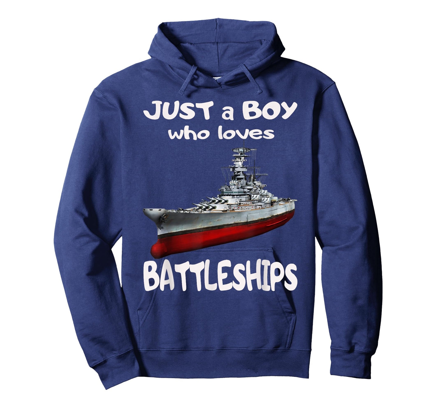 Boy Who Loves American USS Wisconsin BB-64 WW2 Battleship T-Shirt