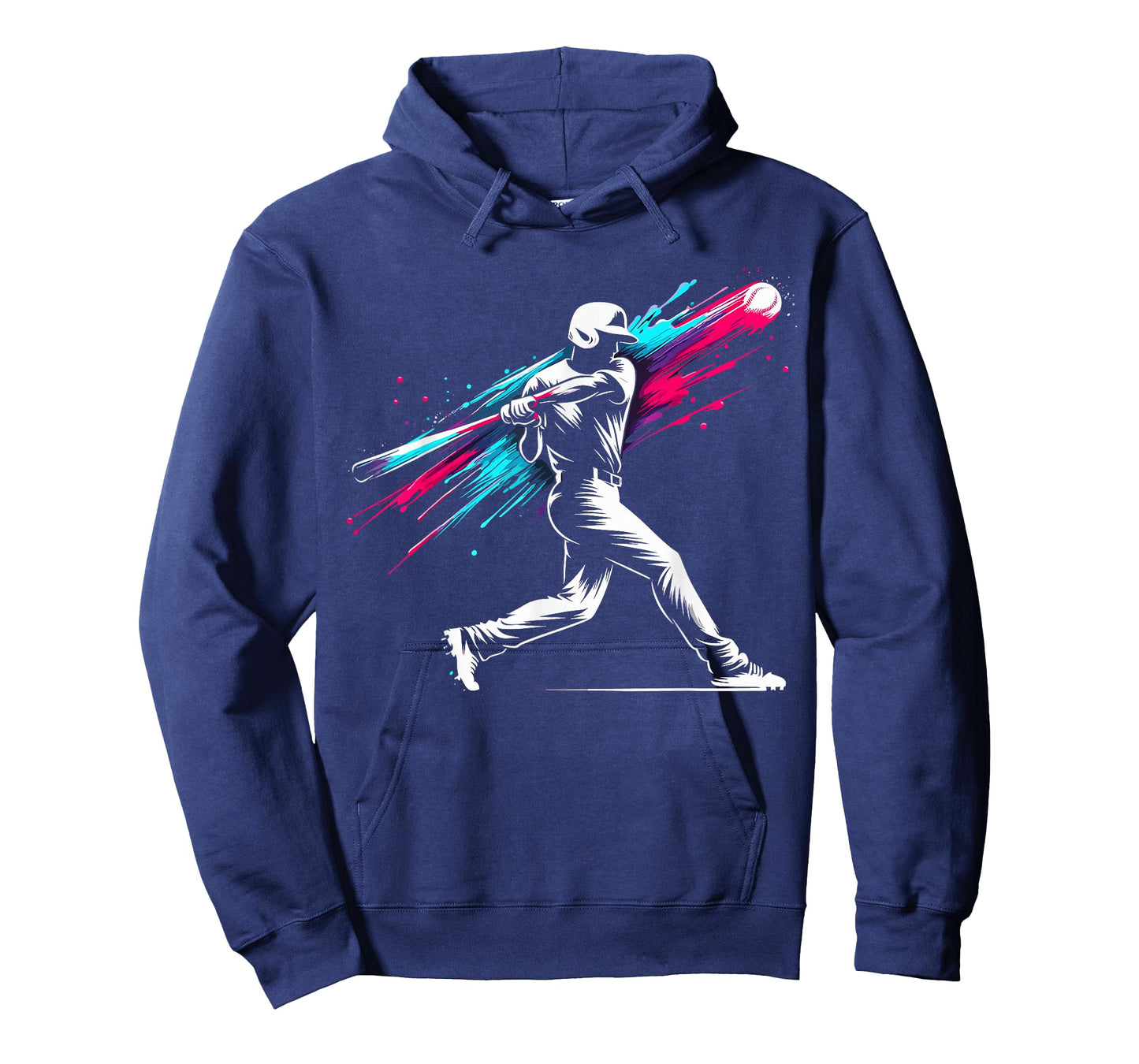 Colorful Baseball Player Drip T-Shirt