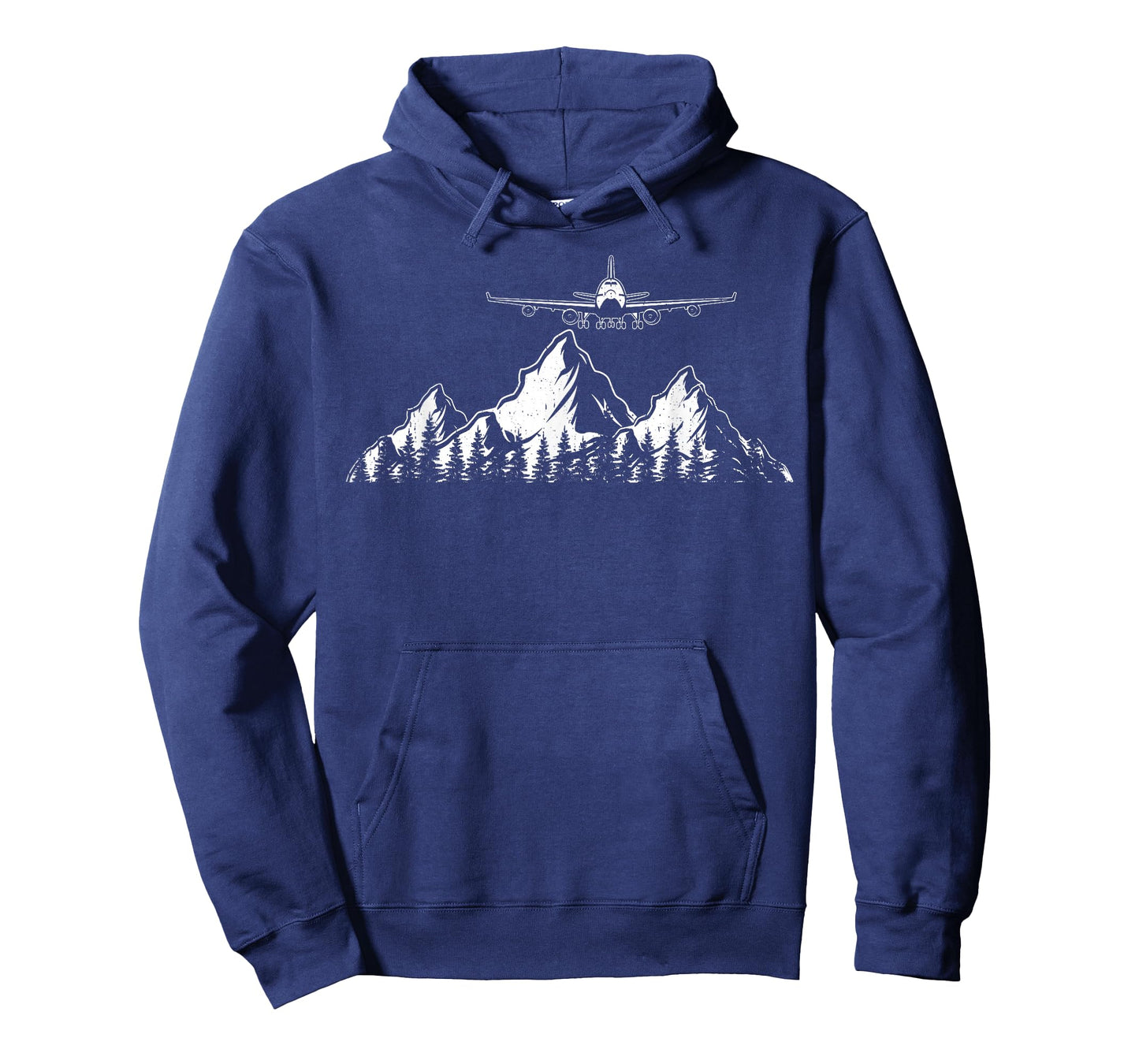 Airplane Over Mountains Funny Pilot Aviation Men Women Kids T-Shirt