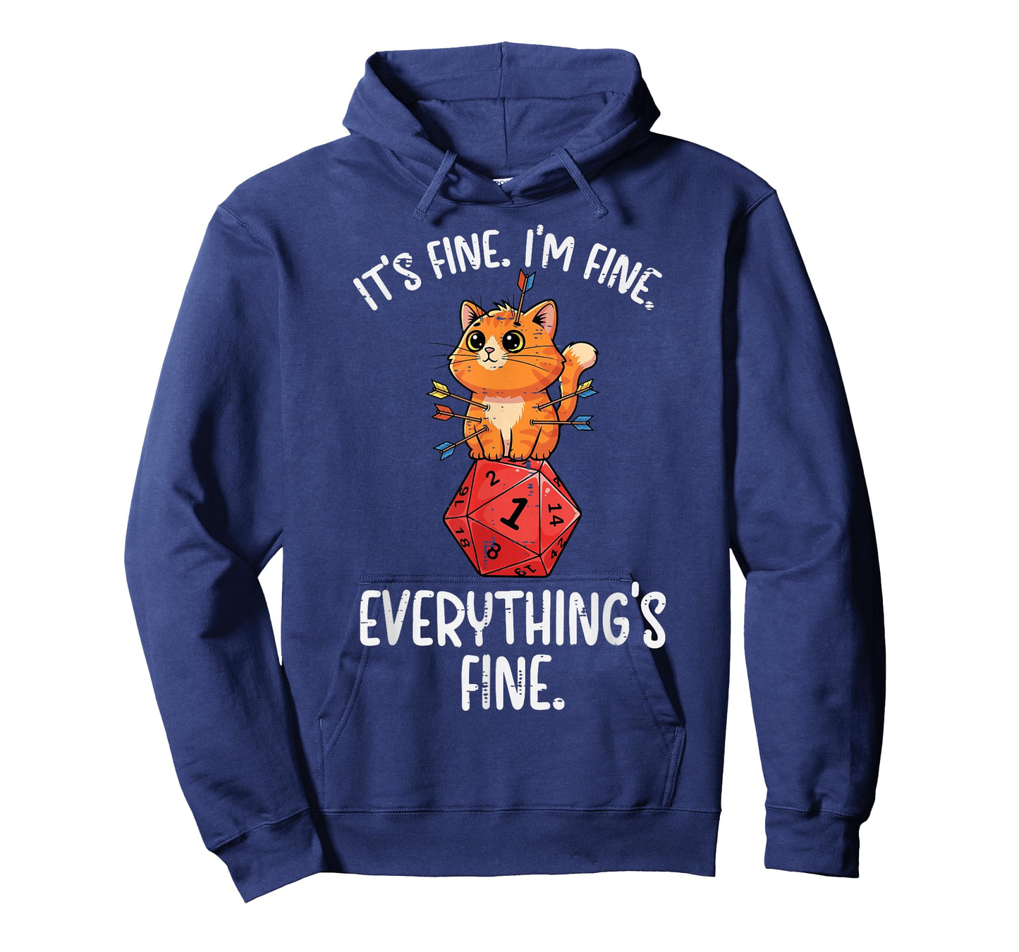 Gamer Cat Im Fine D20 Dice RPG Gaming Boys Girls Kids Men T-Shirt