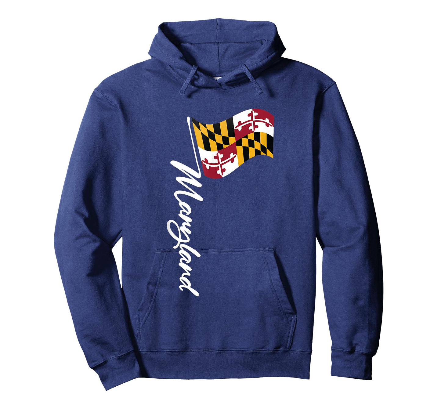 Maryland Signature Flag Pole - Elegant Marylander Flag T-Shirt