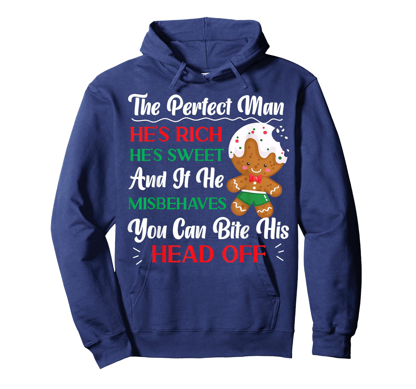 Bake Baking Christmas Gingerbread Man The Perfect Man He'S T-Shirt