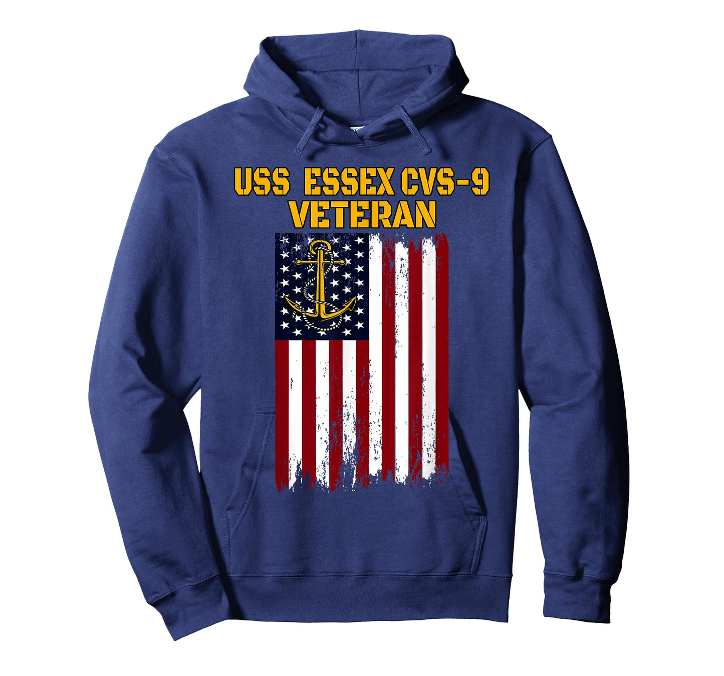USS Essex CVS-9 Aircraft Carrier Veterans Day Father Grandpa T-Shirt