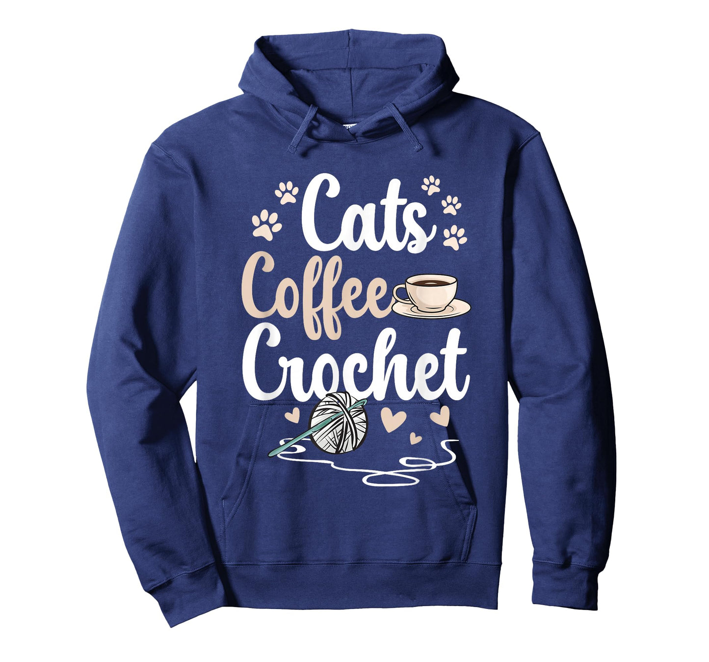 Cats Coffee Crochet Crocheter Crocheting T-Shirt